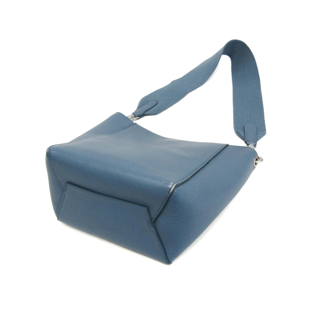 Sac Porté Épaule Celine Sangle Seau Small Cuir - Bleu