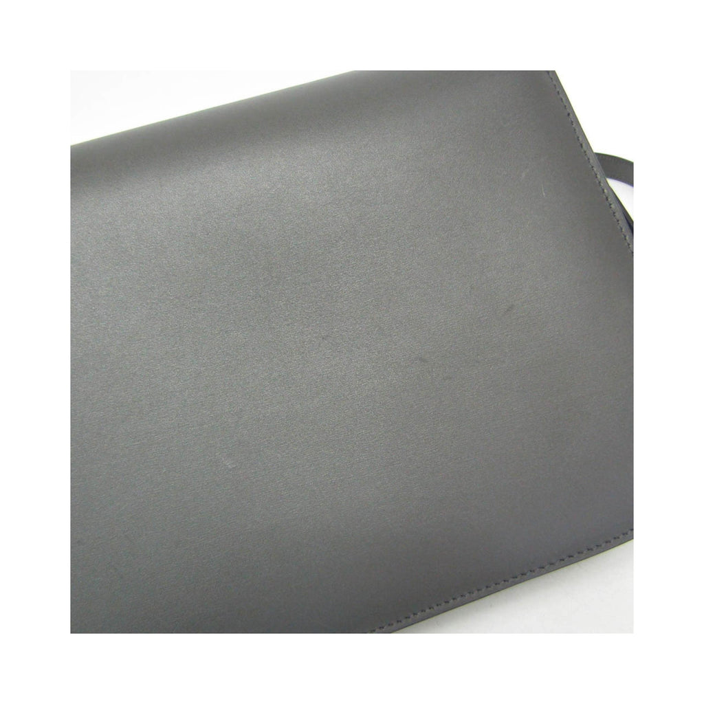 Sac À Main Celine Classic Box Medium Cuir - Gris