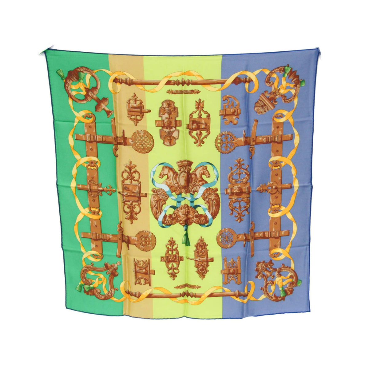Écharpe & Châle Hermes Carré 70 Soie - Multicolore