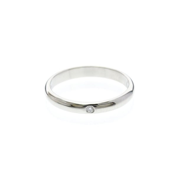 Alianza Cartier 1895 en platino con diamante de 2,6 mm