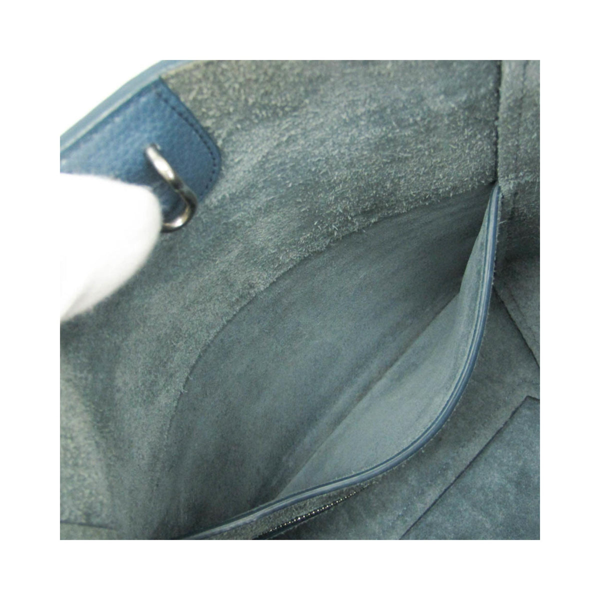 Sac Porté Épaule Celine Sangle Seau Small Cuir - Bleu