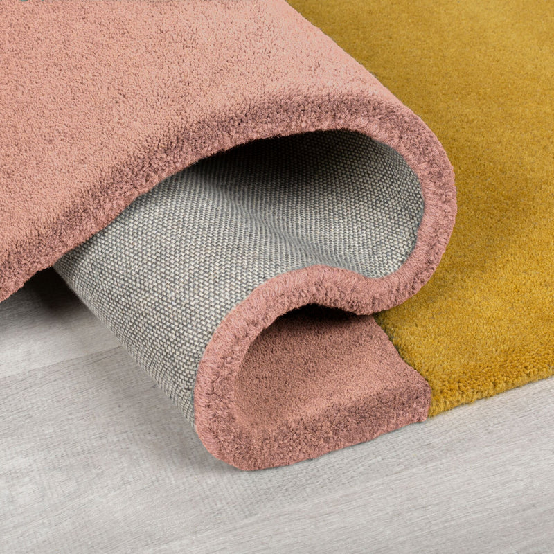 détails du tapis lozenge couleurs pastels#couleur_pastel