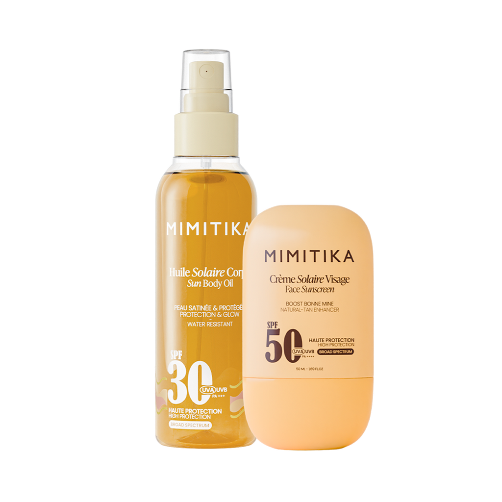 DUO crème visage SPF50 + Huile solaire SPF30