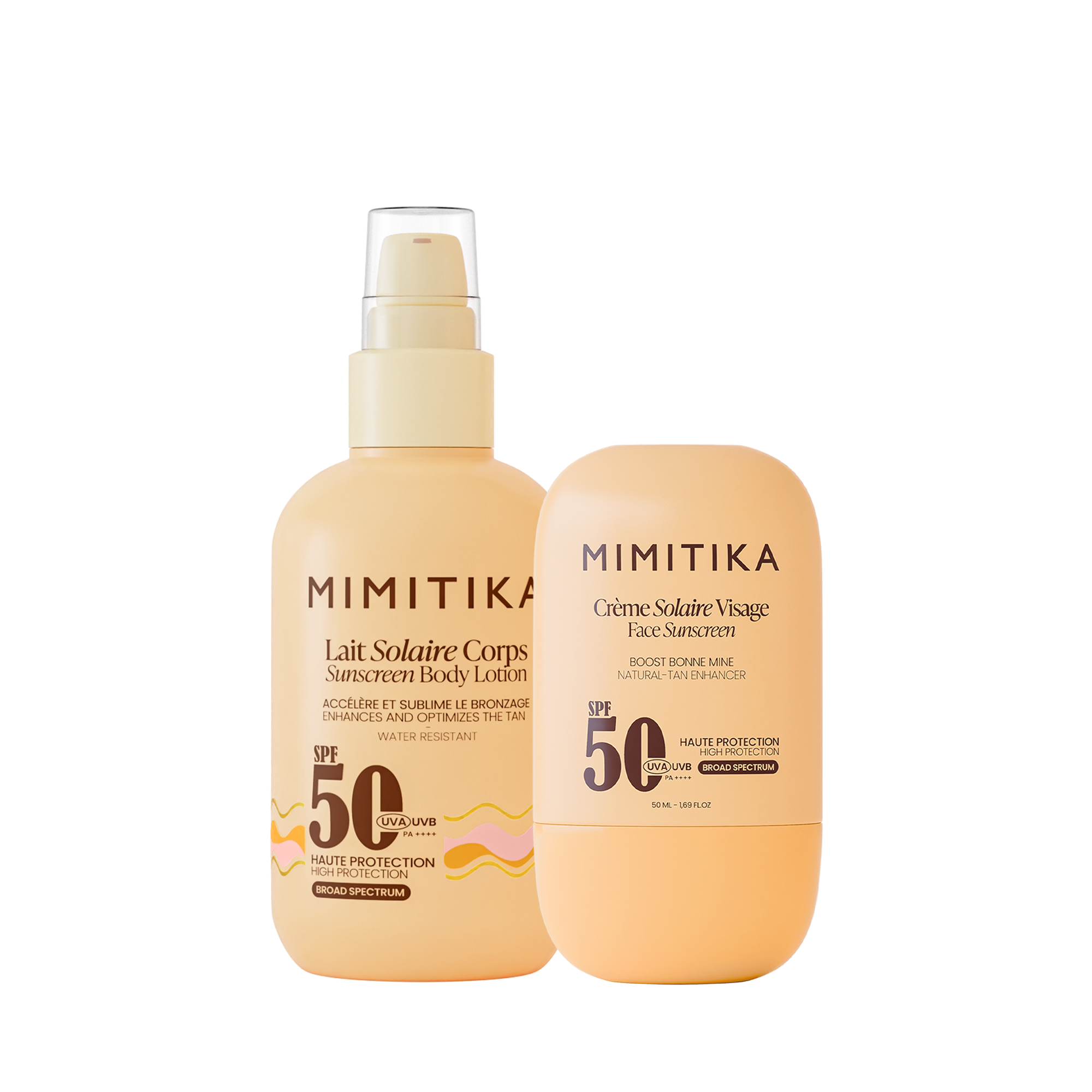 DUO Crème visage SPF50 + Lait Solaire SPF50