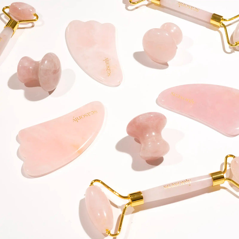 Le roller en quartz Seasonly pour le massage du visage