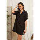 Autour Du Lin - Vestido - Negro - Mujer