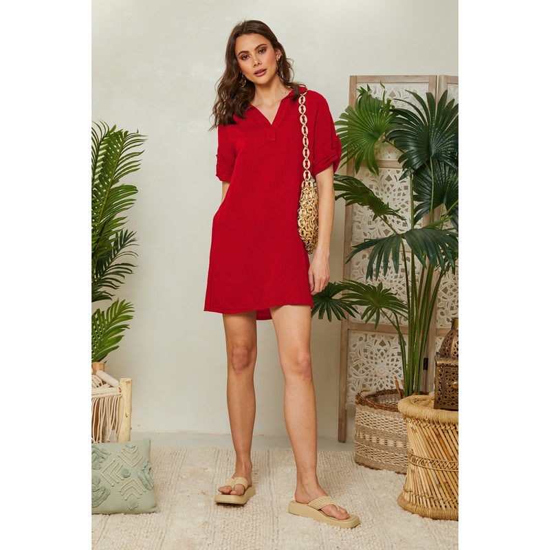 Dress - Red - Women