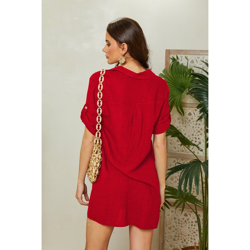 Dress - Red - Women