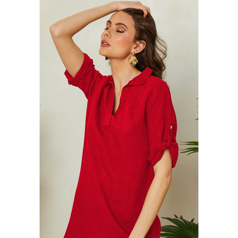 Dress - Red - Women