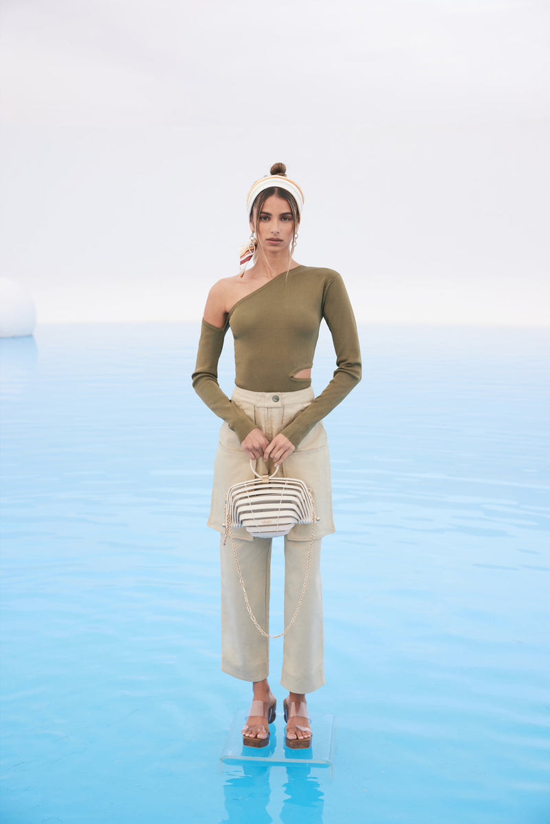 Teri Knit Top - Olive