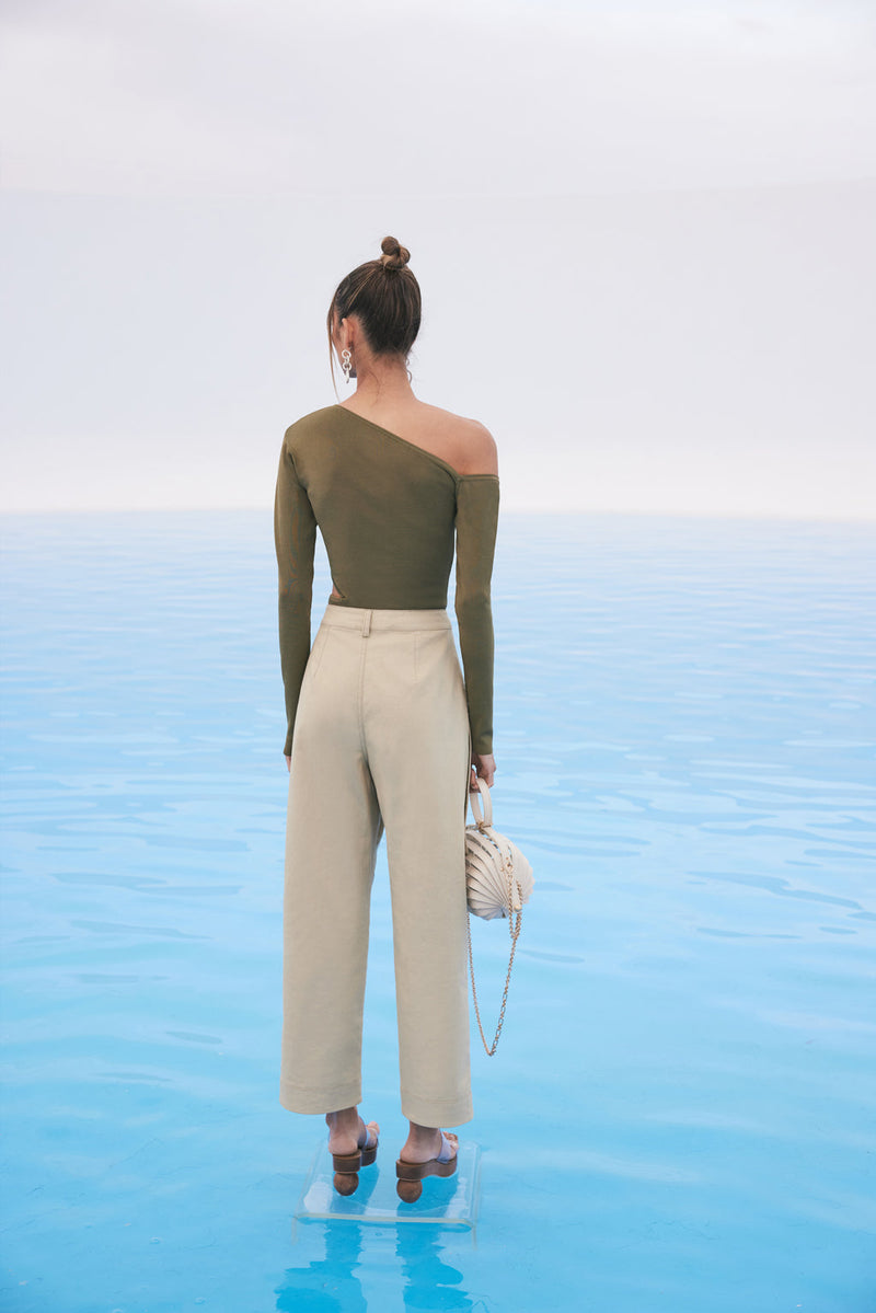 Teri Knit Top - Olive