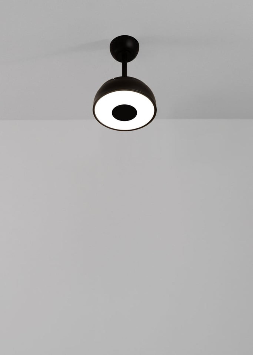 Wind Clear Cup - Ventilateur De Plafond 40W Silencieux Pales Rétractables Avec Lumière Led - Noir