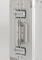 Luggage Aluminium - Maleta Rígida de Aluminio con Cerradura TSA y Ruedas Multidireccionales - Cabina S - Plata