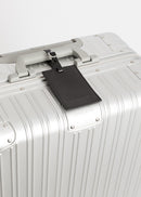 Luggage Aluminum - Rigid Aluminum Suitcase with TSA Lock & Multidirectional Wheels - Check-in M - Silver