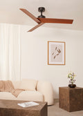 Wind Sharp - Ventilateur De Plafond 40W Silencieux - Noir/Bois Foncé