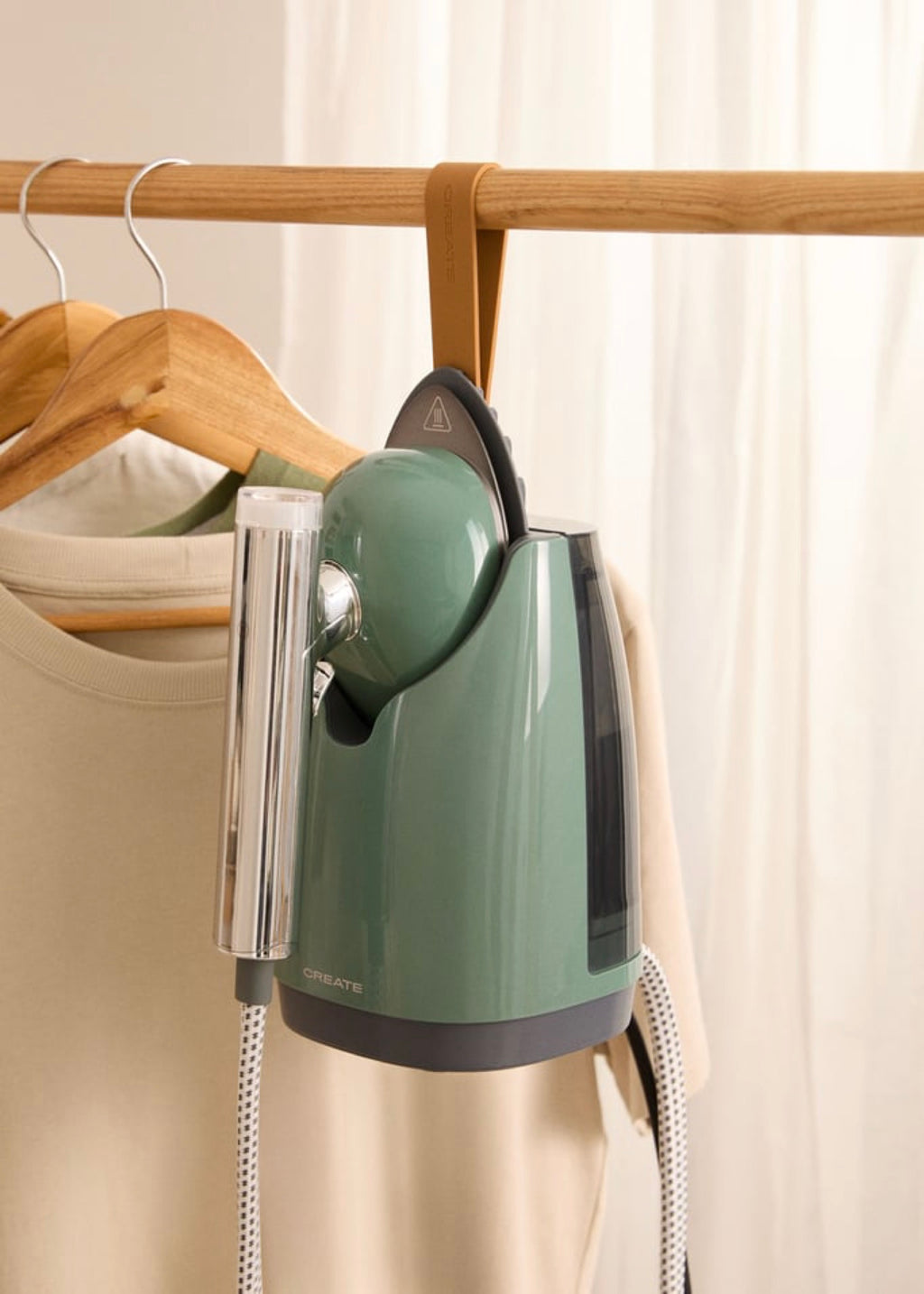 Iron Dual Pro - Horizontal & Vertical Steam Iron 800ml + 4 Ironing Modes - Sage
