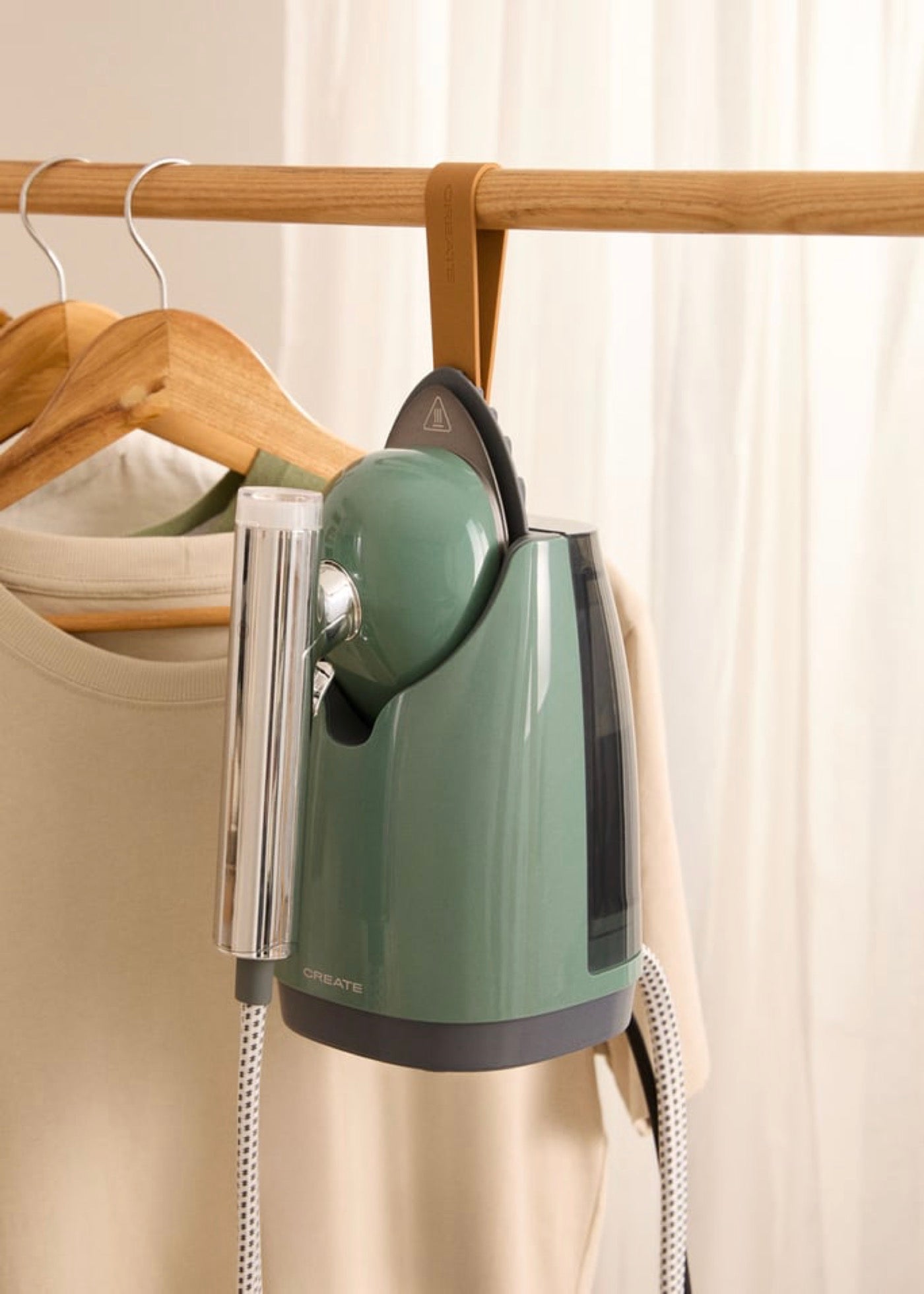 Iron Dual Pro - Horizontal & Vertical Steam Iron 800ml + 4 Ironing Modes - Sage