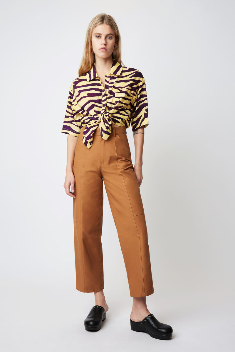 KITTEN DRUGSTORE CARAMEL TROUSERS