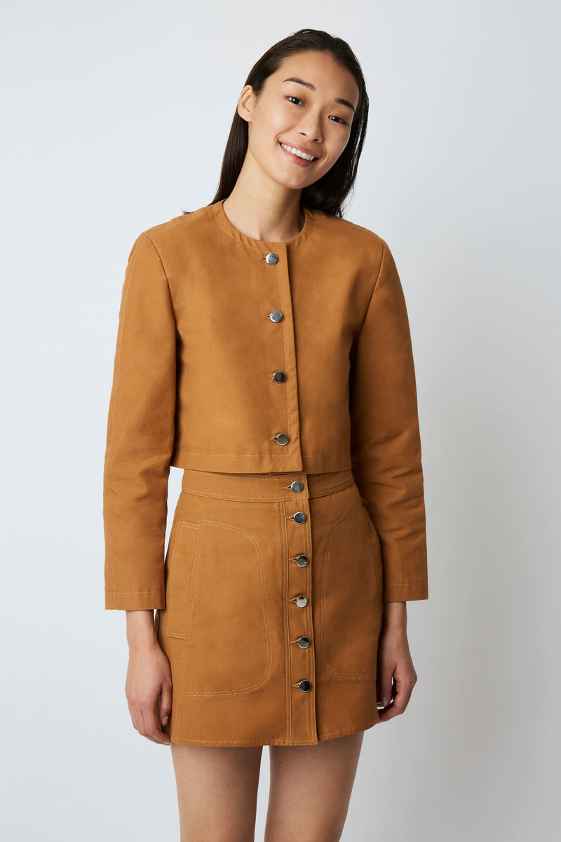 SIMONE DRUGSTORE CARAMEL SKIRT