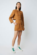 SIMONE DRUGSTORE CARAMEL SKIRT