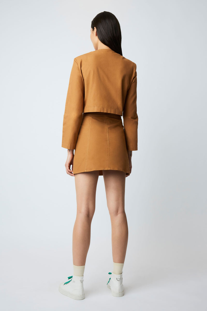 SIMONE DRUGSTORE CARAMEL SKIRT