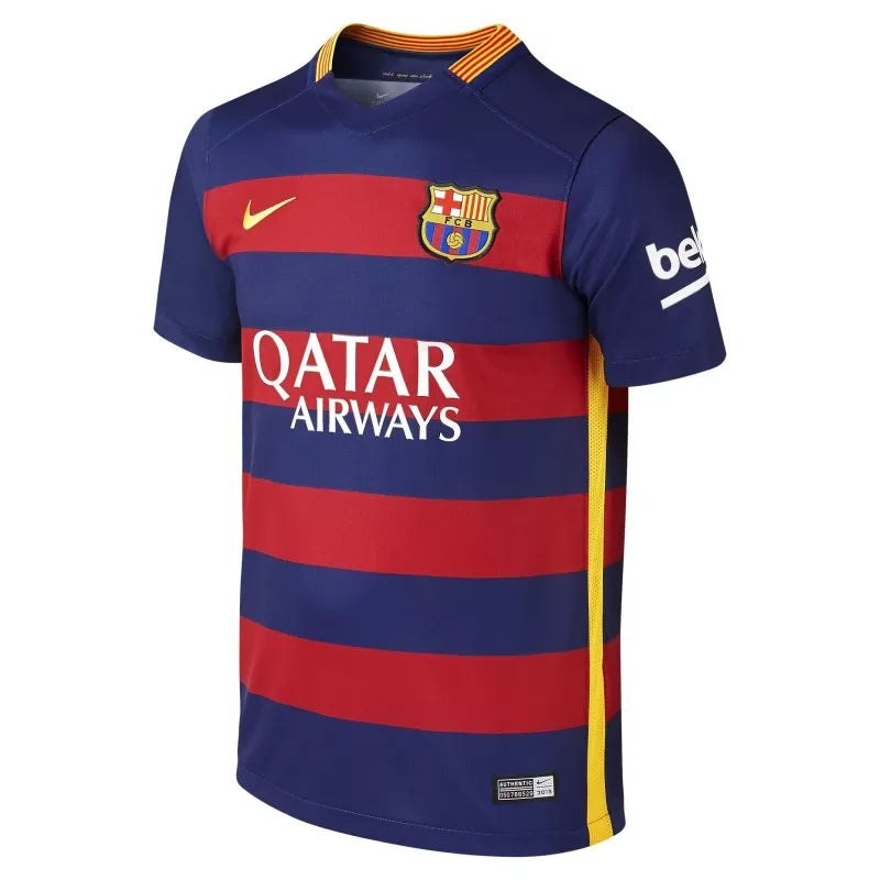 Maillot Nike Junior Fc Barcelona Stadium Home 2015/2016 - Bleu, Rouge.