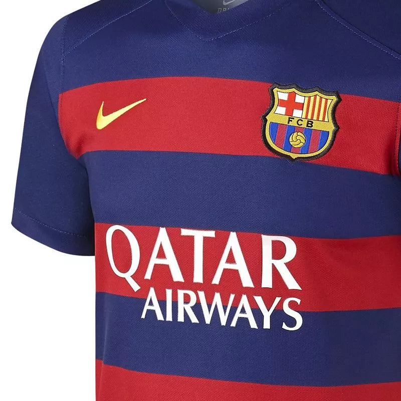 Maillot Nike Junior Fc Barcelona Stadium Home 2015/2016 - Bleu, Rouge.