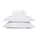 Annecy - Sheet Set - Cotton Sateen - Taupe / White