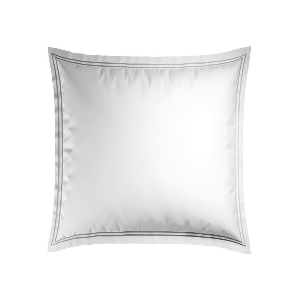 Annecy - Pillowcase - Cotton Sateen - Grey / White