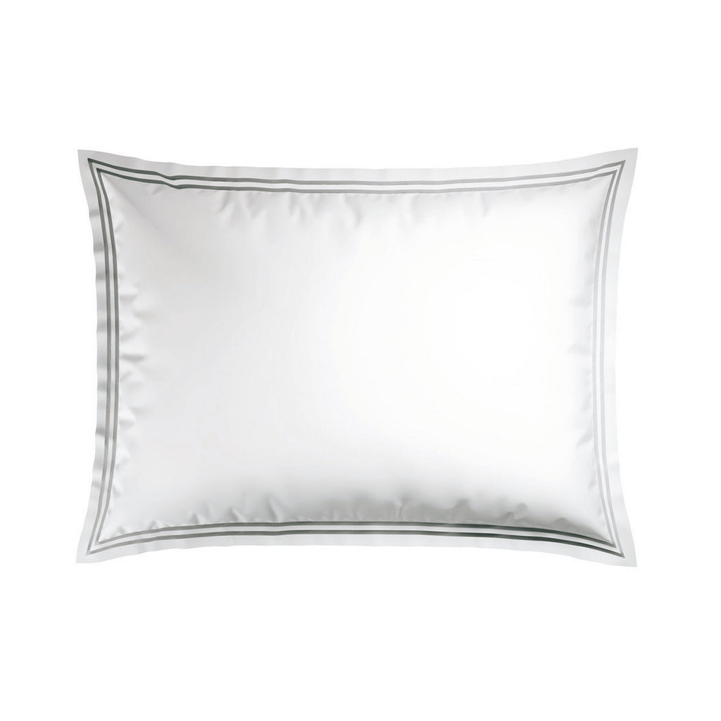 Annecy - Pillowcase - Cotton Sateen - Grey / White
