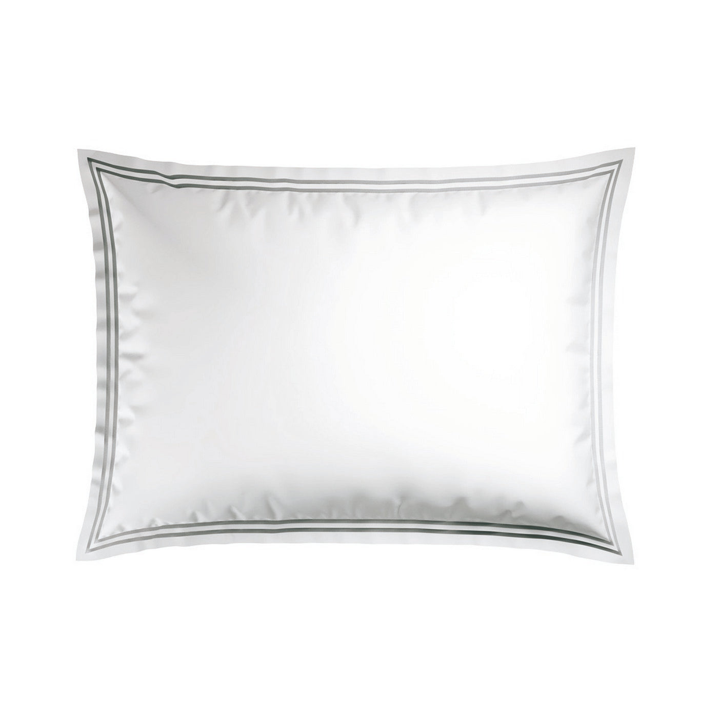 Annecy - Pillowcase - Cotton Sateen - Grey / White