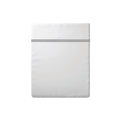 Annecy - Drap Plat - Satin De Coton - Gris / Blanc