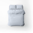 Sorbonne - Housse De Couette + Taie D'Oreiller Percale De Coton - Bleu Clair