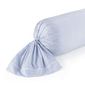 Sorbonne - Funda De Almohada Cilíndrica Percal De Algodón - Azul Claro