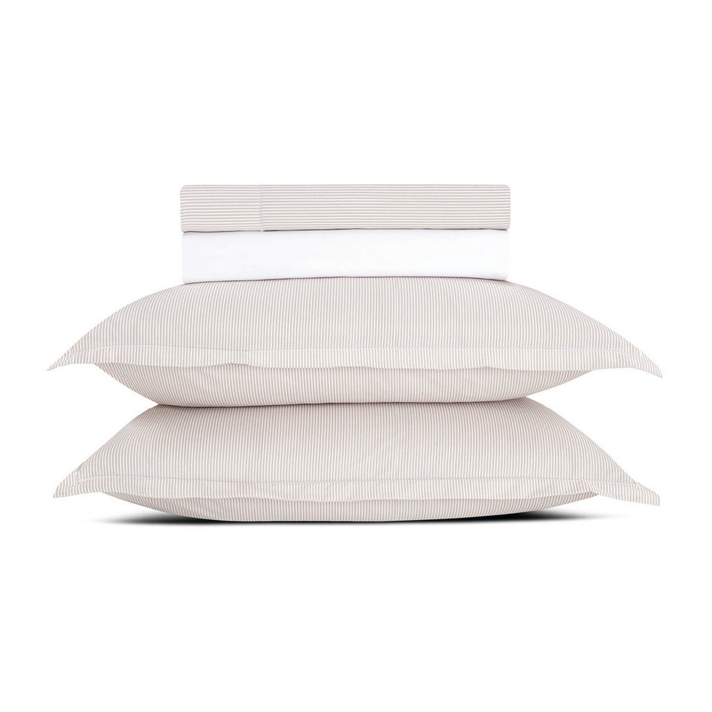 Sorbonne Sheet Set - Cotton Percale - Taupe