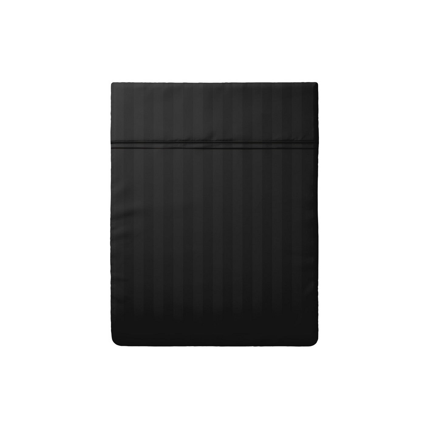 Dobby Stripe Woven - Flat Sheet - Cotton Satin - Grey 03