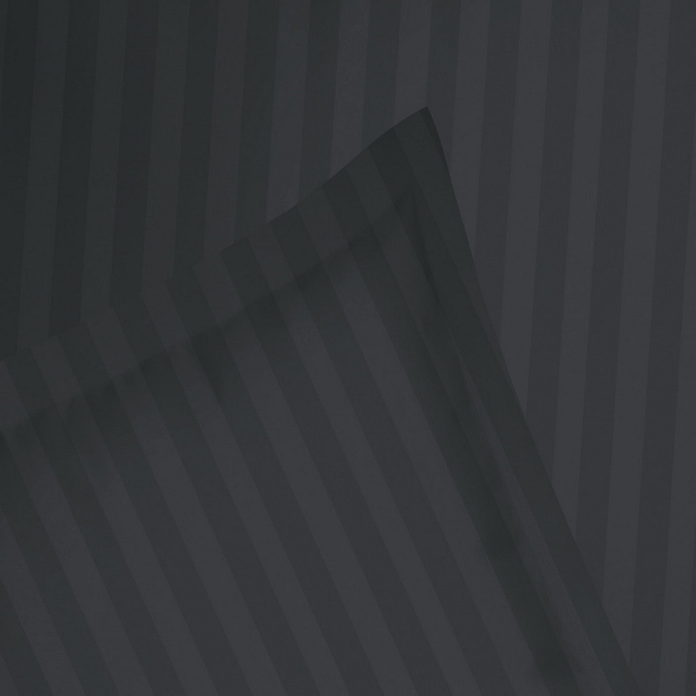 Dobby Stripe Woven - Flat Sheet - Cotton Satin - Grey 03