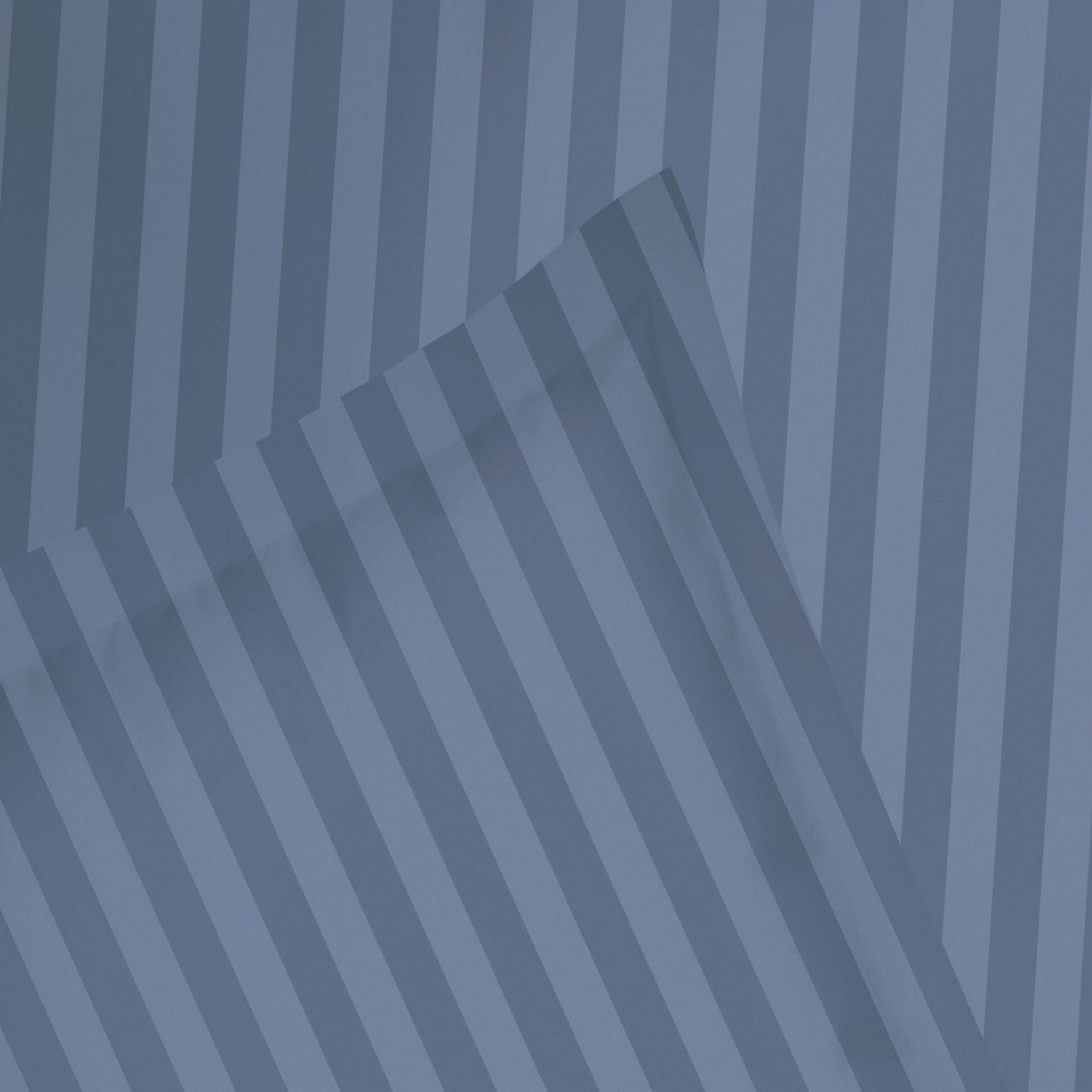 Dobby Stripe Woven - Juego De Sábanas - Satén De Algodón - Azul 06