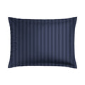 Juego de sábanas tejidas a rayas Dobby - Funda de almohada - Satén de algodón - Azul 11