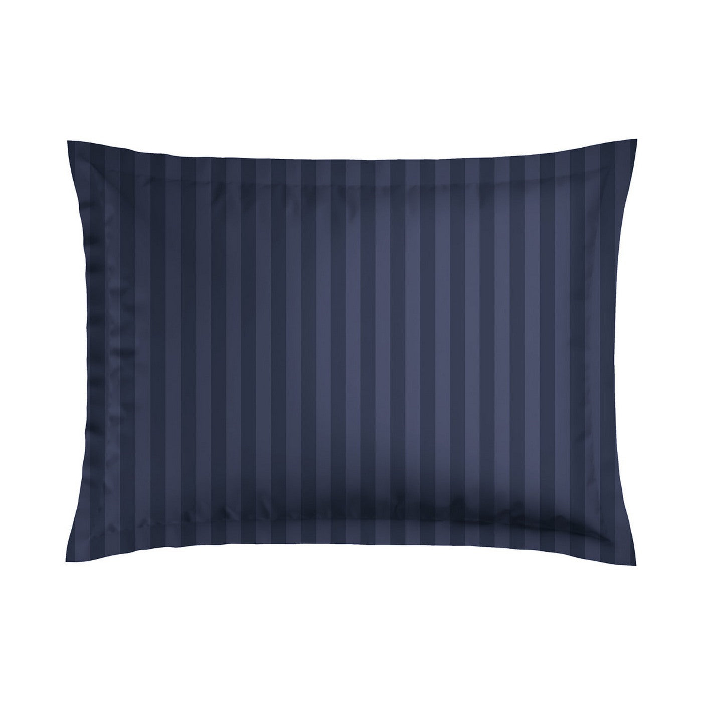 Juego de sábanas tejidas a rayas Dobby - Funda de almohada - Satén de algodón - Azul 11