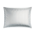 Dobby Stripe Woven Sheet Set - Pillowcase - Cotton Sateen - White 01