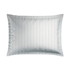 Dobby Stripe Woven Sheet Set - Pillowcase - Cotton Sateen - White 01