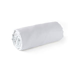 Uni - Drap-Housse - Satin De Coton - Blanc 01