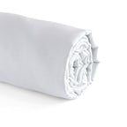 Uni - Drap-Housse - Satin De Coton - Blanc 01