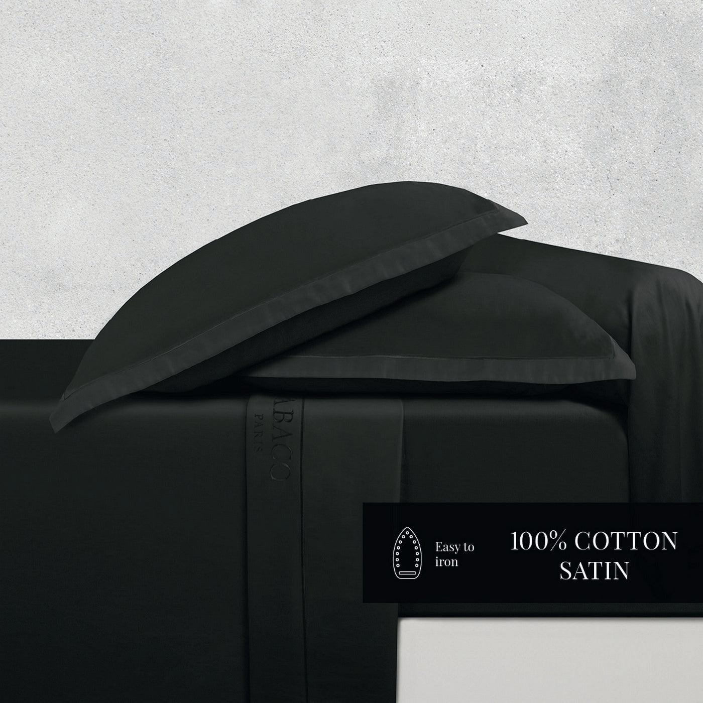 Uni 1 Baratta - Ensemble De Draps - Satin De Coton - Gris 03
