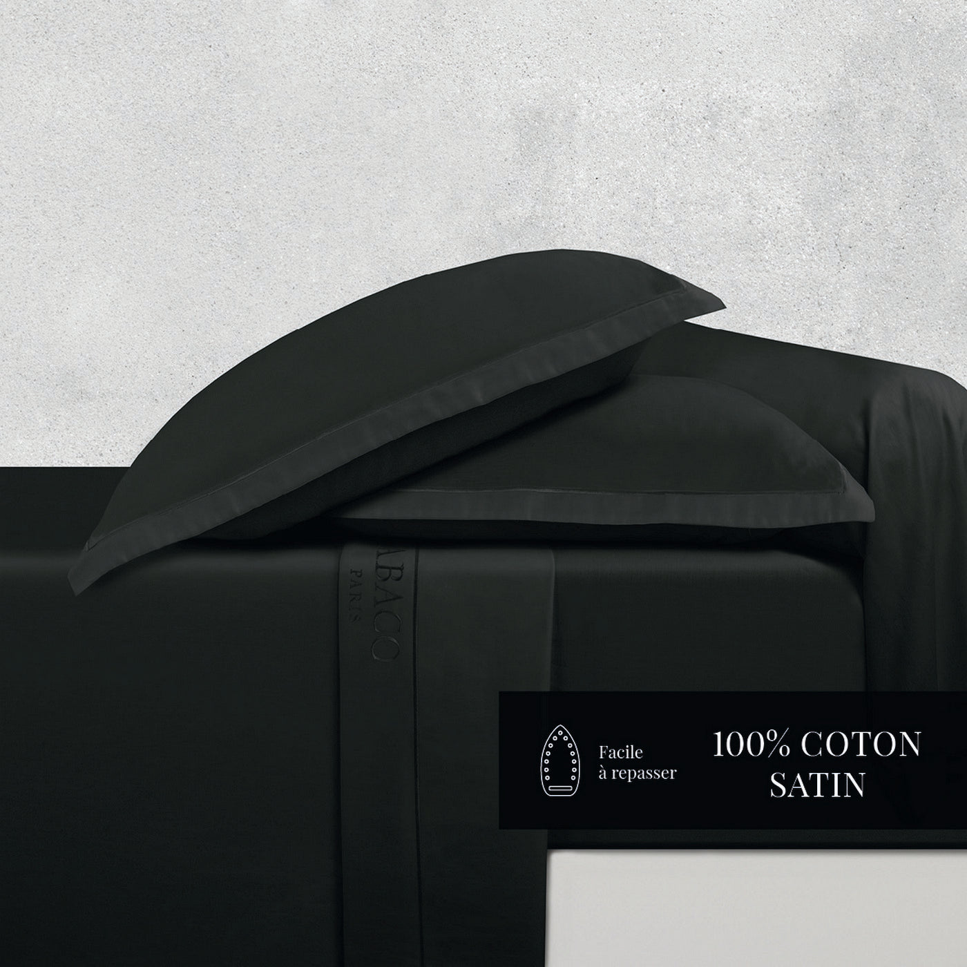 Uni 1 Baratta - Ensemble De Draps - Satin De Coton - Gris 03