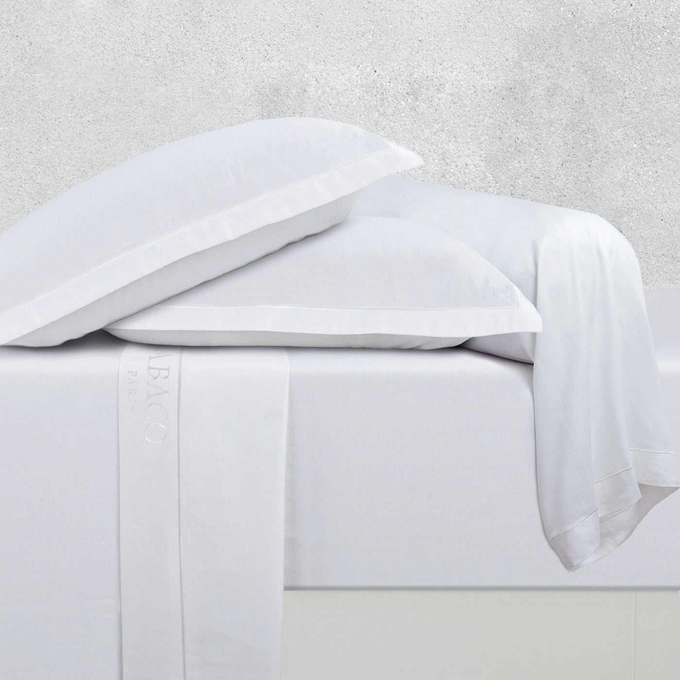Uni 1 Baratta - Bolster Pillowcase - Cotton Sateen - White 01