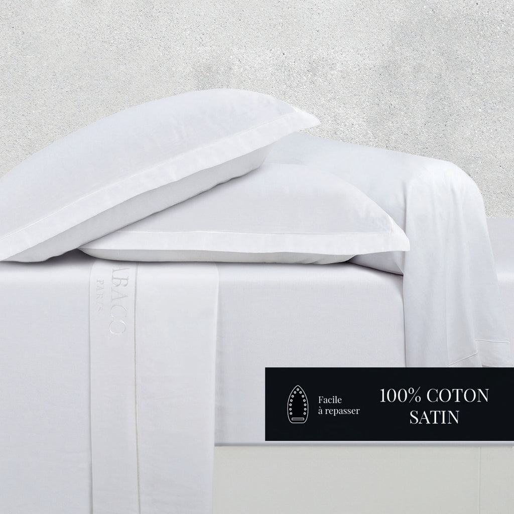 Uni 1 Baratta - Bolster Pillowcase - Cotton Sateen - White 01