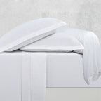 Uni 1 Baratta - Drap Plat - Satin De Coton - Blanc 01