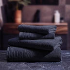 Pattern 18 - Tapis De Bain Coton - Bleu Marine